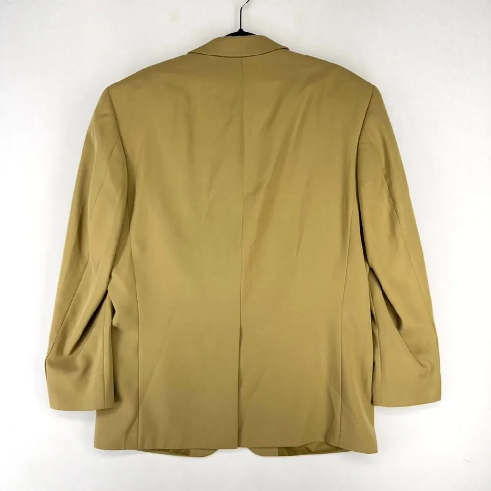 L. L. Bean Dark Beige‎ Blazer with Gold Buttons Mens Size 42 R